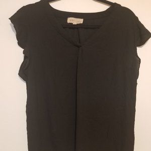 Black Philosophy Medium Flutter Sleeve Blouse - Business Casual